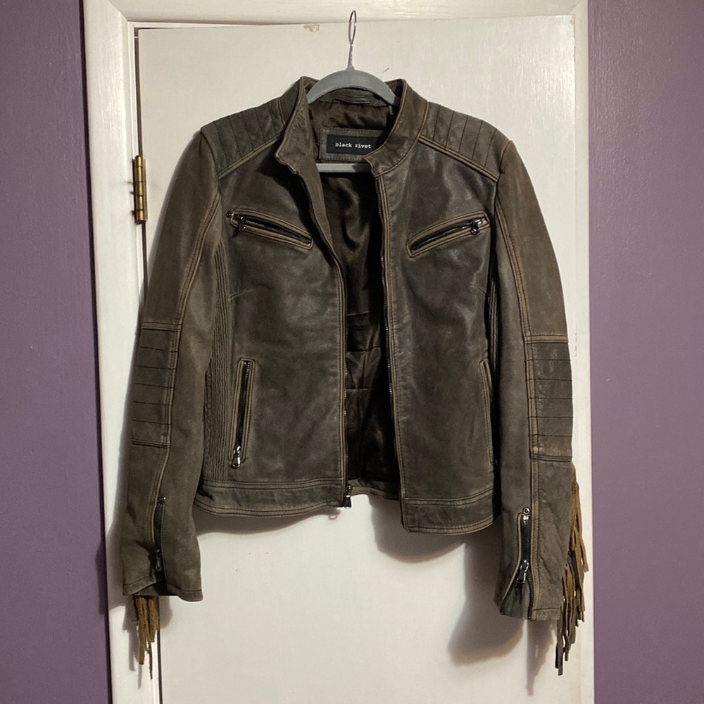 COPY - Black Rivet leather jacket
